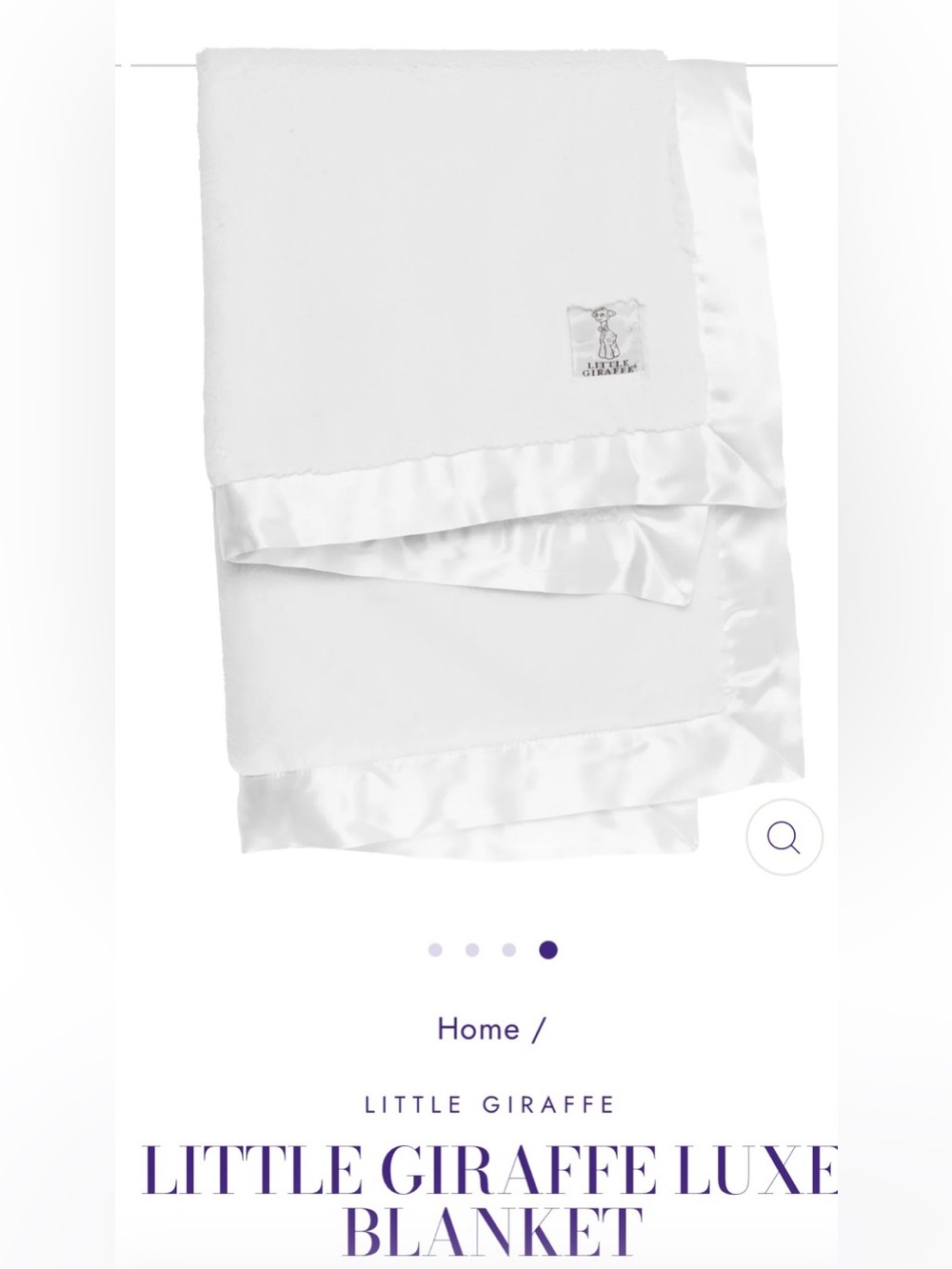 GUC Little Giraffe Luxe Baby & Toddler Blanket